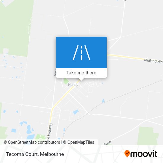 Tecoma Court map
