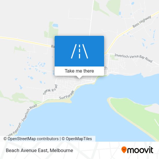 Beach Avenue East map