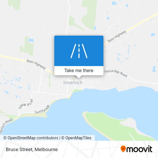 Bruce Street map