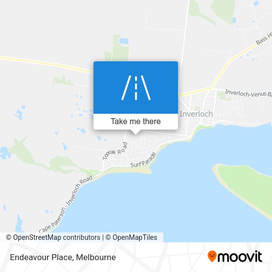 Endeavour Place map