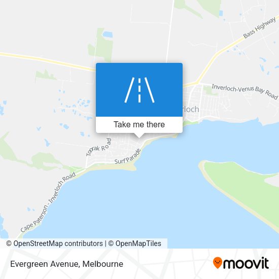 Evergreen Avenue map