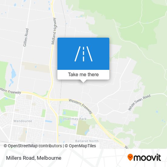 Millers Road map