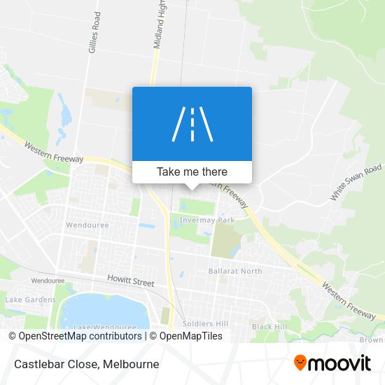 Castlebar Close map