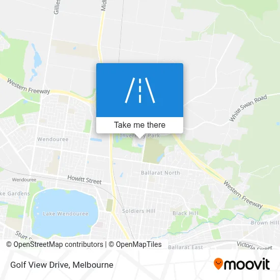 Mapa Golf View Drive