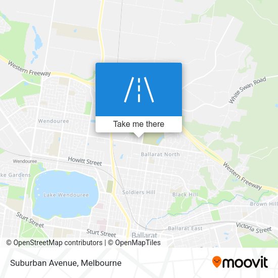 Suburban Avenue map