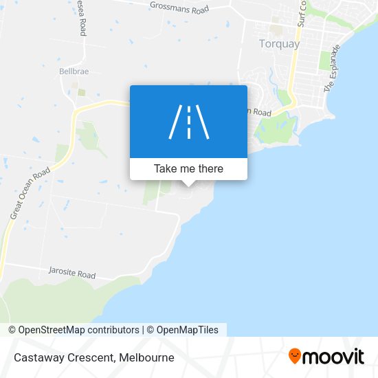 Castaway Crescent map