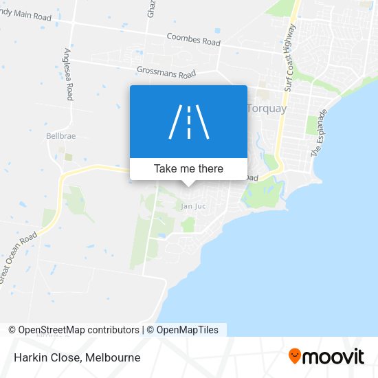 Harkin Close map