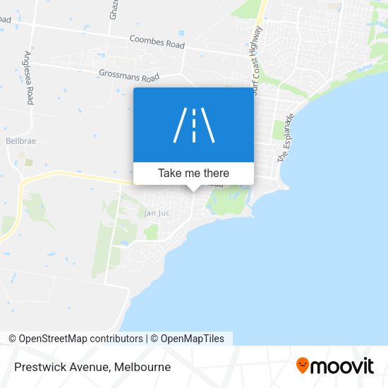 Prestwick Avenue map