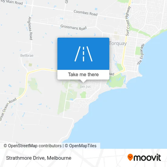 Mapa Strathmore Drive