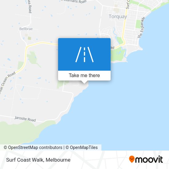 Surf Coast Walk map