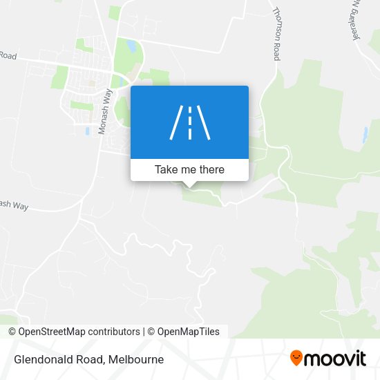 Glendonald Road map