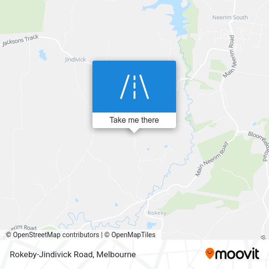 Rokeby-Jindivick Road map