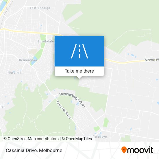 Cassinia Drive map