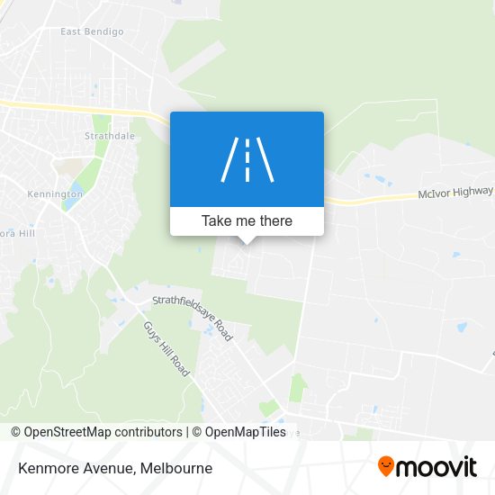 Kenmore Avenue map