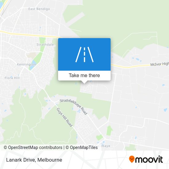 Lanark Drive map