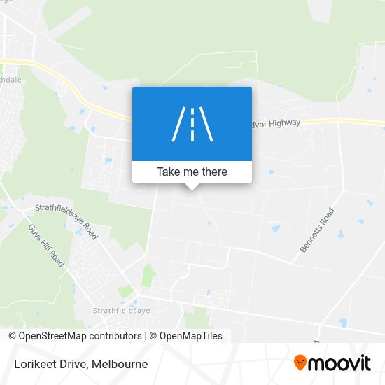 Lorikeet Drive map