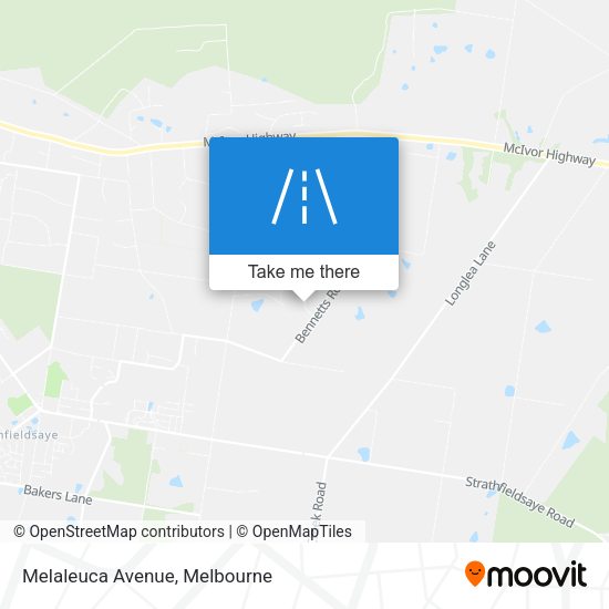 Melaleuca Avenue map