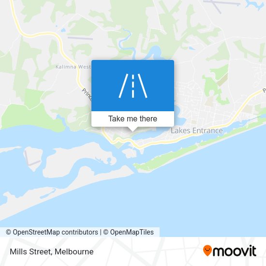 Mills Street map