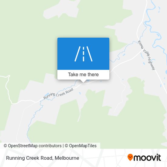 Running Creek Road map