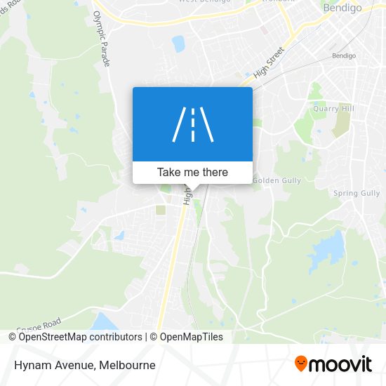Hynam Avenue map