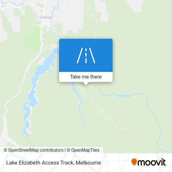 Lake Elizabeth Access Track map