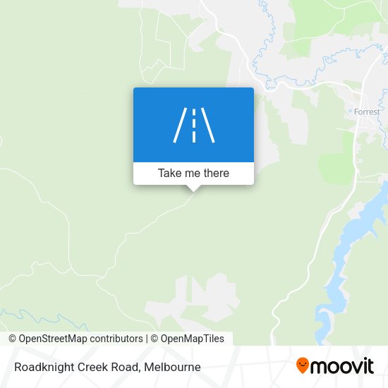 Roadknight Creek Road map