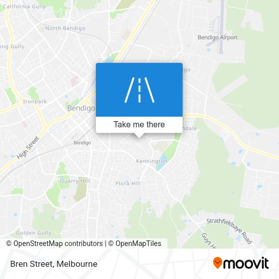 Bren Street map