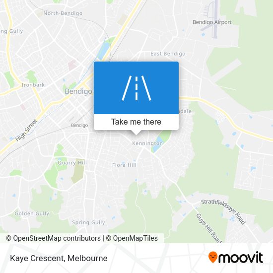 Kaye Crescent map