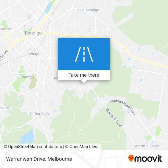 Warranwah Drive map