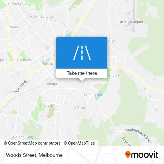Woods Street map