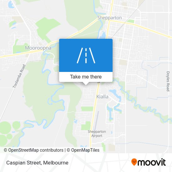 Caspian Street map