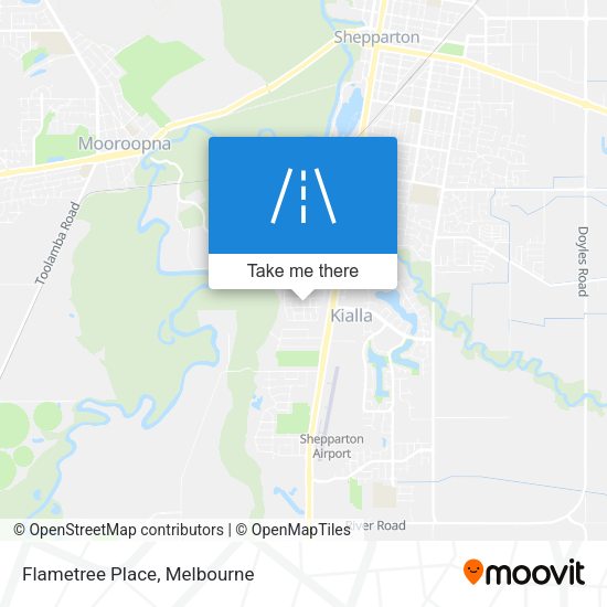 Flametree Place map