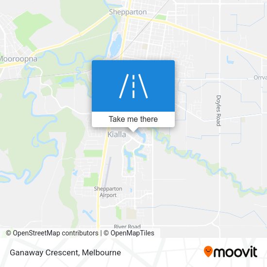 Ganaway Crescent map