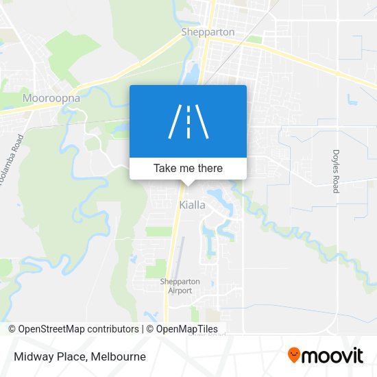 Midway Place map