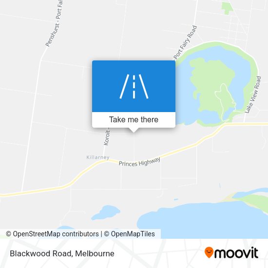 Blackwood Road map