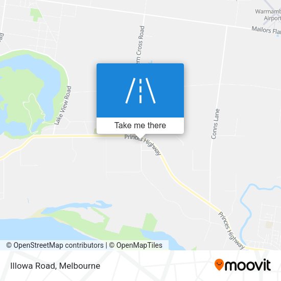 Illowa Road map