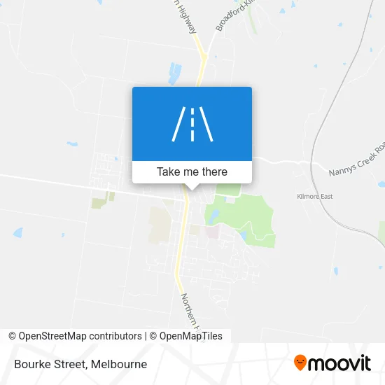 Mapa Bourke Street