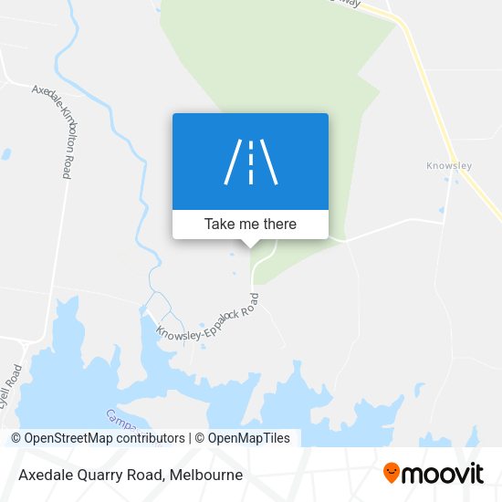 Axedale Quarry Road map