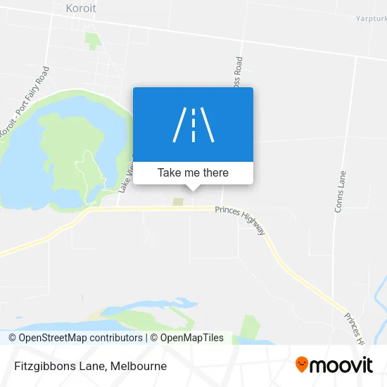 Fitzgibbons Lane map