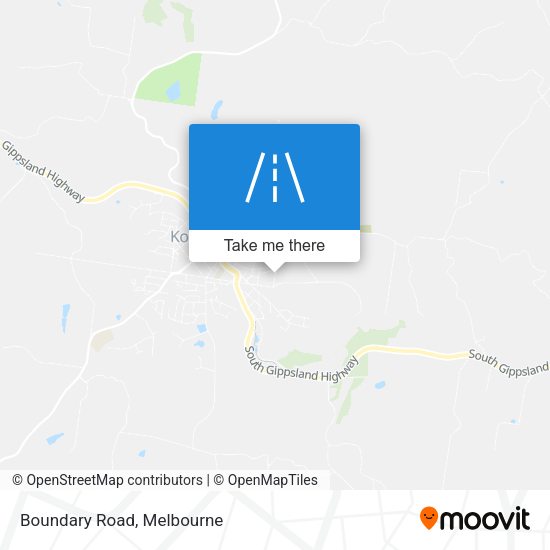 Boundary Road map