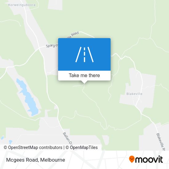 Mcgees Road map