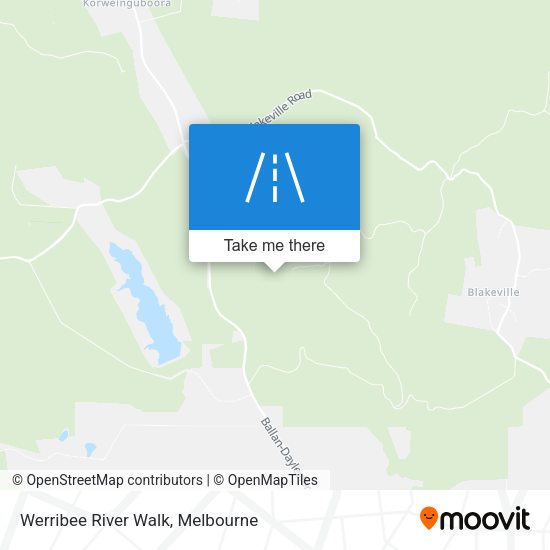 Werribee River Walk map
