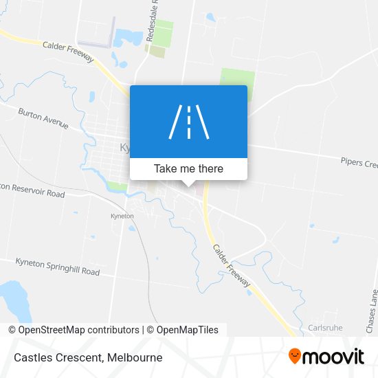 Castles Crescent map