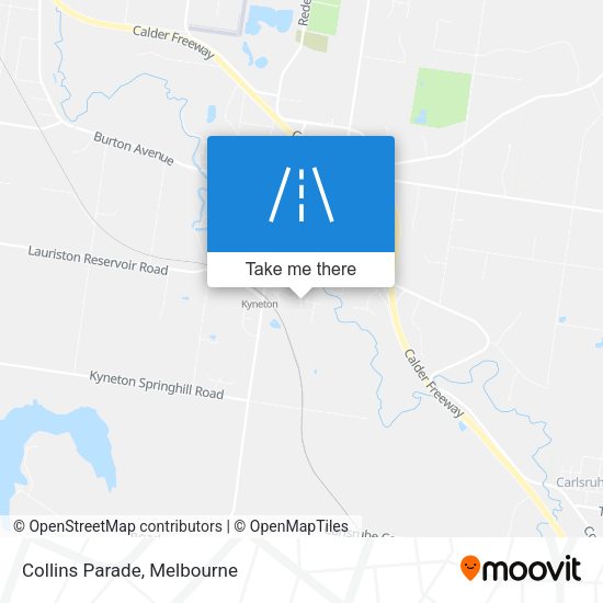Collins Parade map
