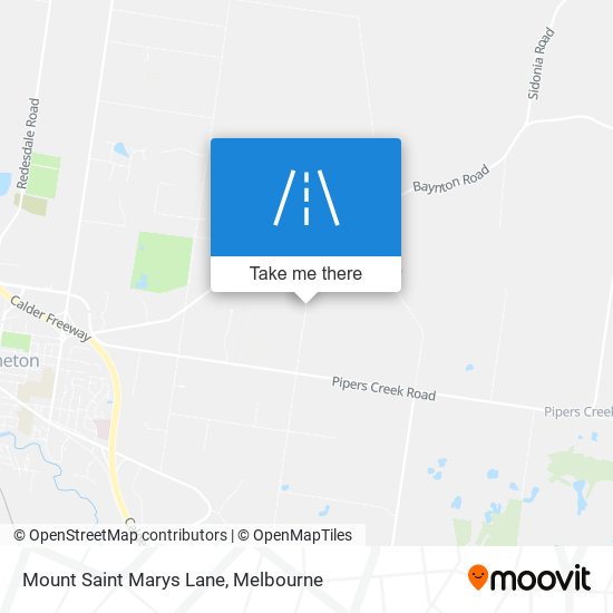 Mount Saint Marys Lane map