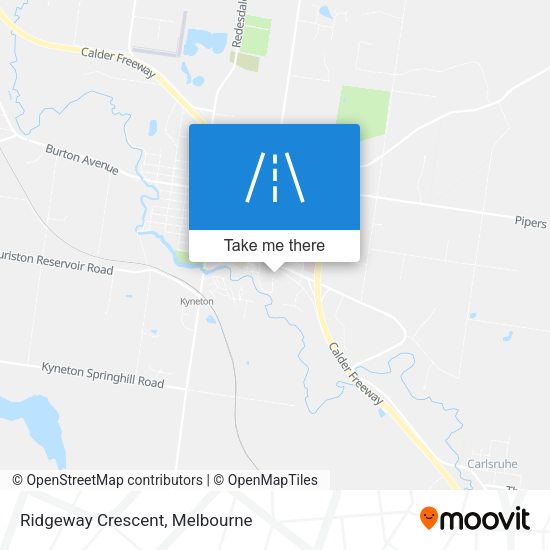 Ridgeway Crescent map