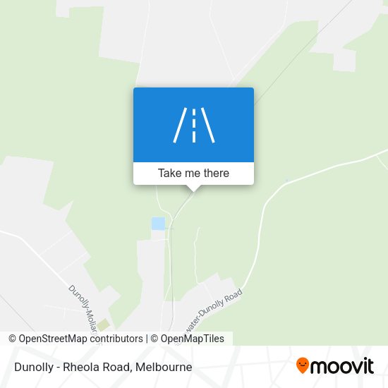 Dunolly - Rheola Road map