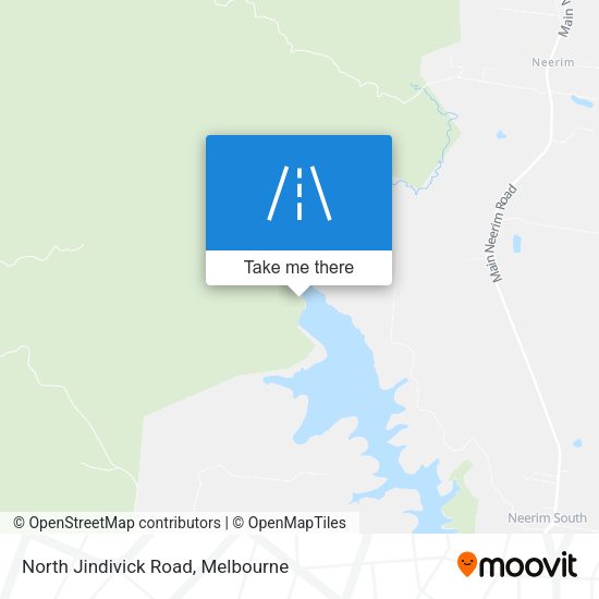 North Jindivick Road map