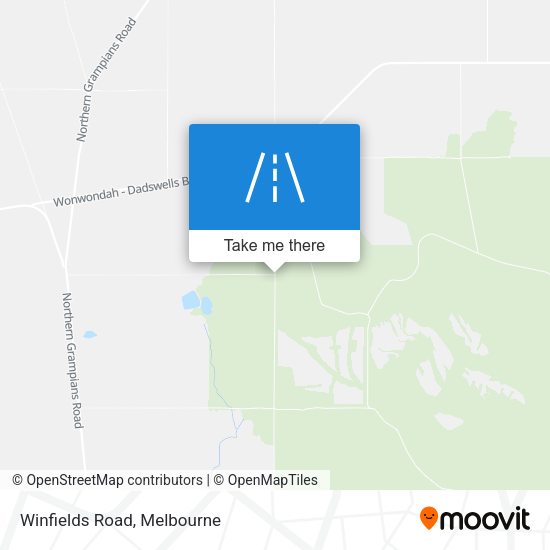 Winfields Road map