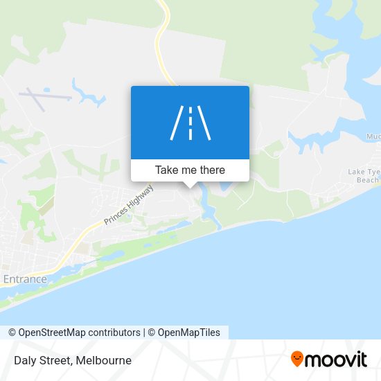 Daly Street map